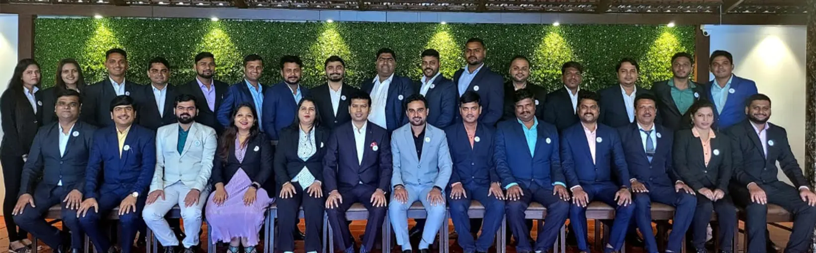 About twenty-eight ORNET staff photographed together in two rows
